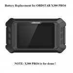 Battery Replacement for OBDSTAR X300 PRO4 Auto Key Programmer